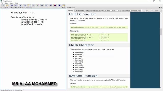 Check Data Type IsNULL() Function