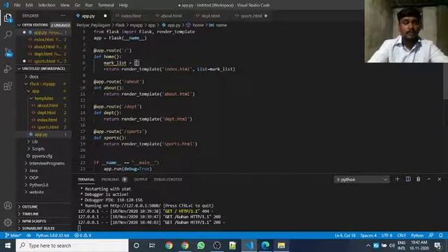 ?Flask Tutorial - Flask Looping (For) ? Flask Project and Rest API ? Flask Framework Python Tamil
