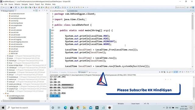 Java 8 LocalTime Class With Examples | Java LocalTime Tutorial with Examples | Java Hindi Tutorial