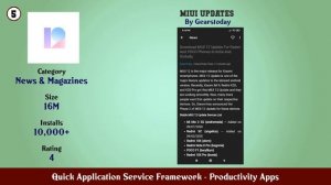 Top 10 Quick Application Service Framework Android Apps