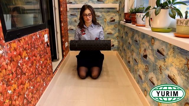 Черно-угольный рулонный фитнес коврик ЮРИМ смотреть онлайн