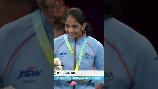 Nitu Ghanghas Gold Medal Ceremony | Boxing #commonwealthgames2022 #gold #india