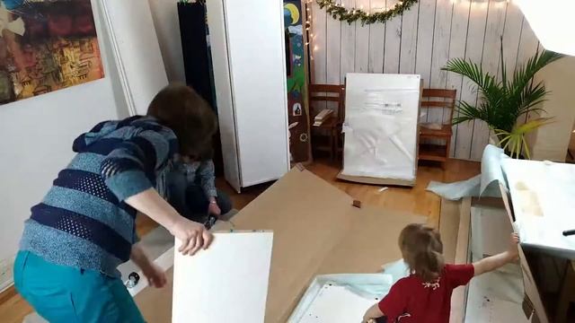 The Original Scrap Box  assembly time-laps/ Как мы собирали шкаф для рукоделия.