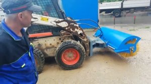 Как работает BOBCAT - чистка дорог
