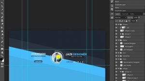 how to make a youtube banner in photoshop l How to make channel art l jazii studio