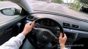 Volkswagen Passat B7 2.0 TDI AT Comfortline 2012  |  POV Test-Drive