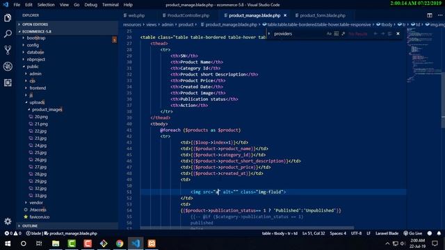 Laravel Ecommerce Bangla Tutorial | Product Photo upload ,edit, delete, Force delete Part-11