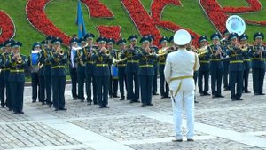 Марш Прощание славянки.Оркестр Казахстана
