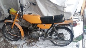 востановление мокика Рига 24 дельта. начальное состояние рамы.