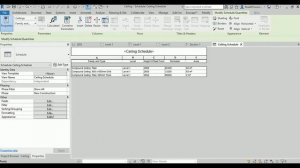 Ceiling Schedule in Revit