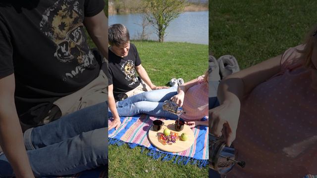 Фотосессия в стиле Vanlife на озере. Красивые моменты. Мазда Бонго Френди. Место для отдыха.