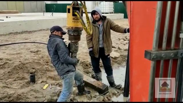 Строим круглую баню, фундамент на винтовых сваях