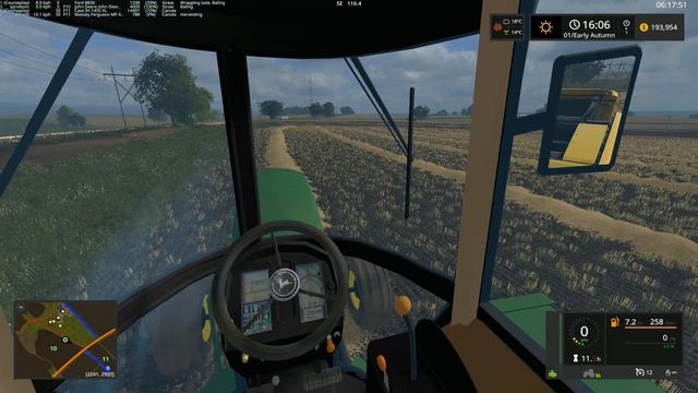 Farming Simulator 17 - County Line - Baling our Barley straw #FS17 смотреть онлайн