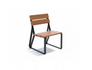 Кресло парковое со спинкой «Park» 580 из термососны MIROZDANIE®