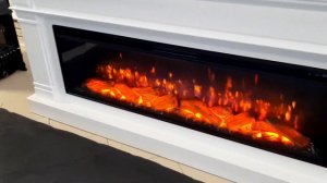 Оч Большой. Оч Белый. Оч Стильный. Электрокамин Исландия 2 метра