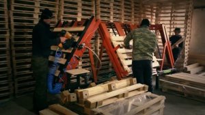 Линия изготовления деревянных поддонов до 550 шт/смену.