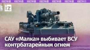 САУ «Малка» выбивает артиллерию врага точным контрбатарейным огнем / Известия