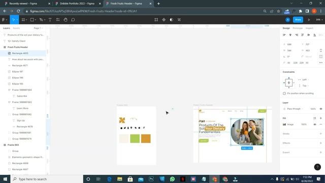 Fresh fruits Marketplace in Figma + Filmora - Speed Art смотреть онлайн