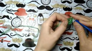 ★ DIY для дома. Как связать крючком круглый коврик из зеленых мусорных пакетов.