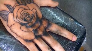 Rose tattoo - time lapse