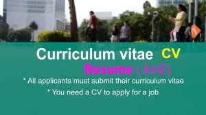 CURRICULUM VITAE - английские слова и выражения для устройства на работу, английский онлайн