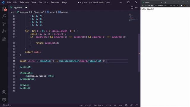 Build a Tic Tac Toe Game with Vue JS, Tailwind CSS and Vite in 2022
