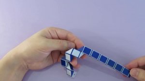 СНЕЖИНКА ❄️ из змейки Рубика - схема сборки. Фигура № 53