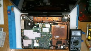 Замена аккумулятора ML1220 для BIOS в ноутбуке TOSHIBA SATELLITE A300.
