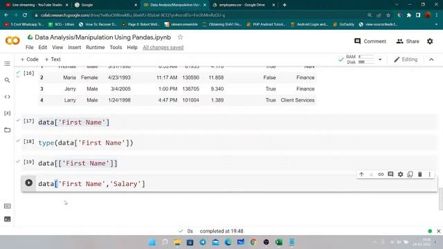 Day 4 - Machine Learning Using Python - Data Manipulation & Analysis Using Pandas