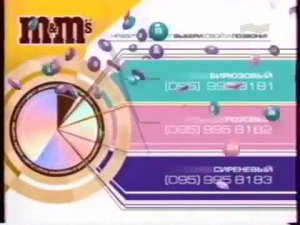 Обратный отсчет во Время Акция m&m's Муз тв,18 03 2002 21 04 2002