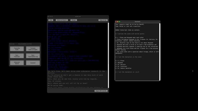 StoryToolkitAI - Assistant - Quick Demo
