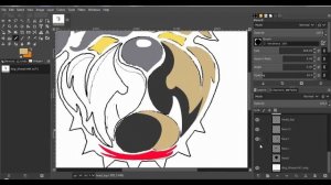 Make an esport logo in gimp with your mouse