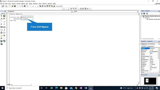Creating Calculator Delete Button or backspace button Using VBA 6 0
