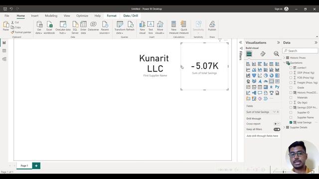 Power BI Dashboard in Hindi | Tender Analysis| Saving Analysis | Case study | IN HINDI