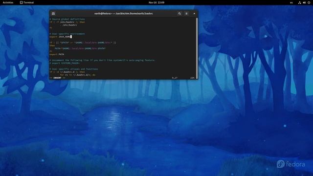 JAVA_HOME environment variable setup in Fedora 34 OS through .bashrc - No Commentary. смотреть онлайн