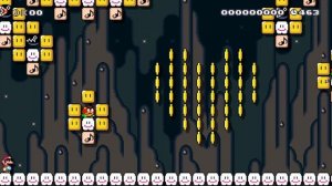 Undertale Fallen Down 🎵 by Ant 🎵 SUPER MARIO MAKER Raw GAMEPLAY