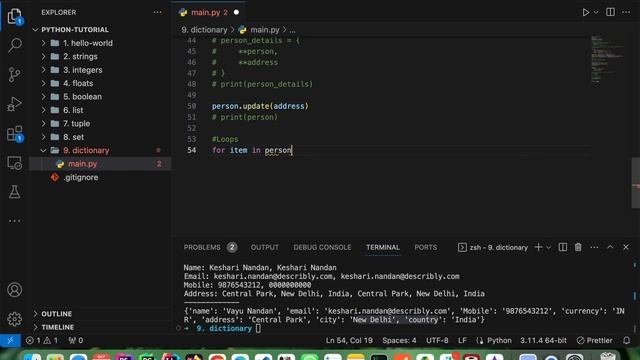14. Python Dictionary Data Type - Python Tutorial for Absolute Beginners