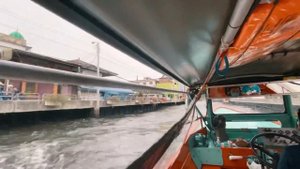 Водный транспорт Бангкока. На лодке через трущобы.