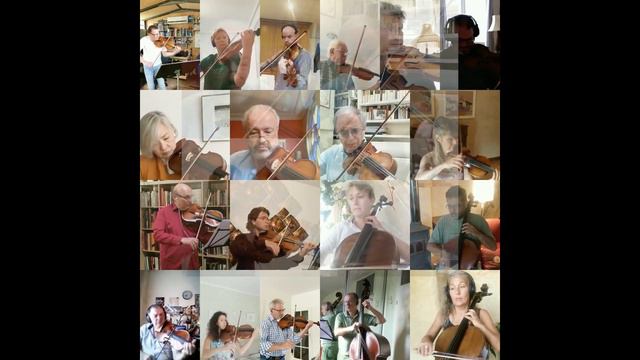 NES Virtual Ensemble Bach Prelude in G minor from English Suite No3 transcription by D.Sitkovetsky