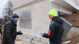 Утепляем газобетоном D200. Бонолитим Бонолит))