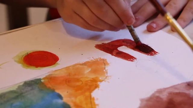 ПУТЕШЕСТВИЕ В КОСМОС К ПЛАНЕТАМ / Видео для Детей / Фома и Мама рисуют Космос акварелью смотреть онлайн