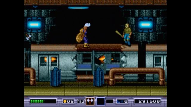 Sega Mega Drive 2 (Smd) 16-bit Ex-Mutants / Экс-Мутантс 7 уровень Поезд / Level 7 Train Прохождение