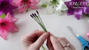 ? ПОДАРОК ДЛЯ МАМЫ ? Цветы Лилии из лент своими руками