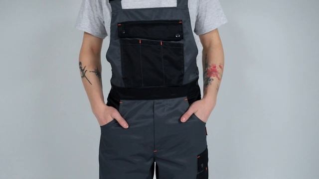 Полукомбинезон рабочий "DIESEL" темно-серый | СЕВЕР-СПЕЦОДЕЖДА | смотреть онлайн