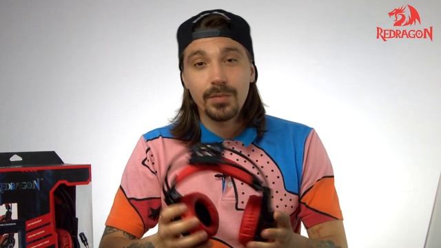 Игровая гарнитура с подсветкой Redragon Lester