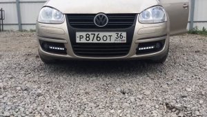 Штатные ДХО Jetta mk5 Стробоскопы