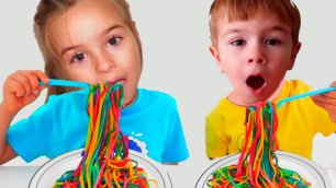 Lana and Timur want the same colored noodles