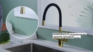 Смеситель для кухни под фильтр с гибким изливом SALIX