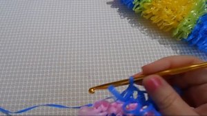 Как легко связать разноцветную МОЧАЛКУ крючком / Обучающее видео для начинающих