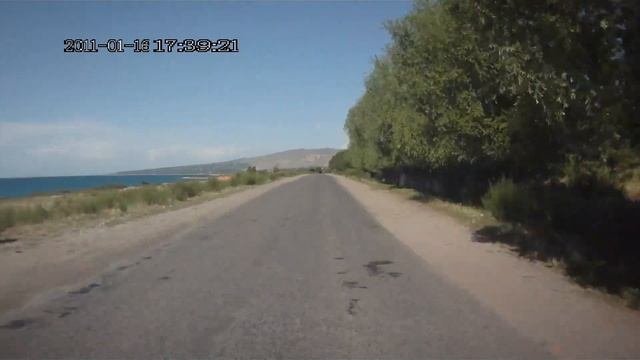 ?? Трасса А363 Бишкек-Каракол.Участок от с.Барскоон до г.Каракол. Иссык-Куль. Кыргызстан.Kyrgyzstan